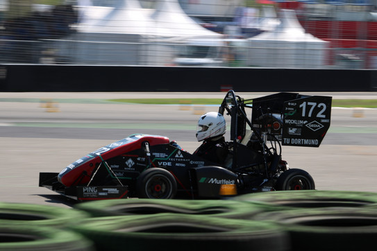 The FS223 race car operating with a driver.